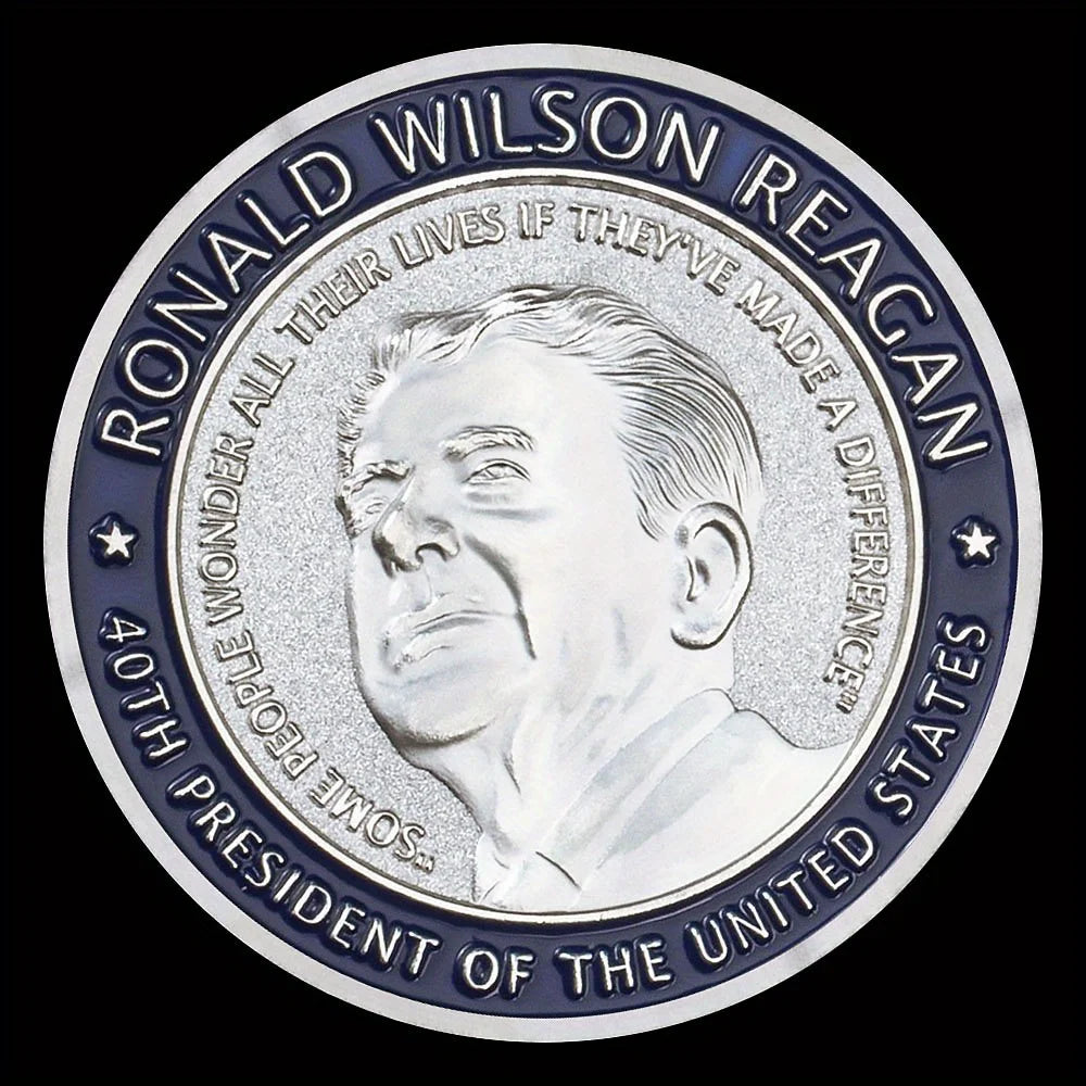 33rd and 44th President of United States Ronald Wilson Reagan (1911-2004) Souvenir Golden Plated Commemorative Coin 1341-Chinese Style Finds™