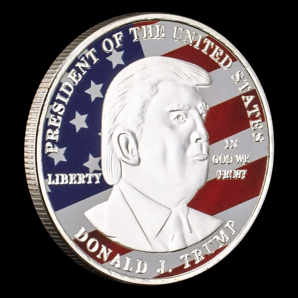 45th President of The United States Donald J. Trump Challenge Coin Souvenirs and Gift Ideas Golden Plated Commemorative Coins 1090-Chinese Style Finds™