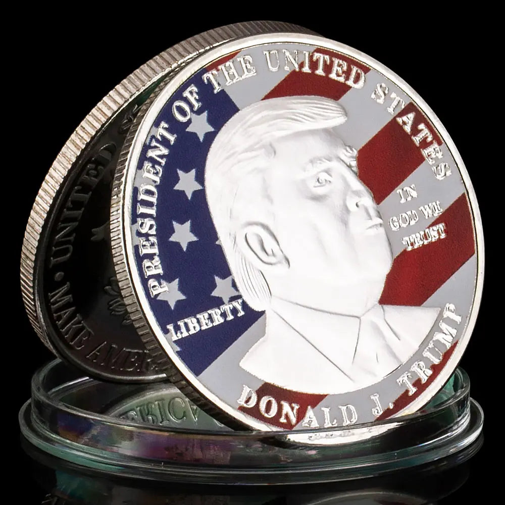 45th President of The United States Donald J. Trump Challenge Coin Souvenirs and Gift Ideas Golden Plated Commemorative Coins 1090-Chinese Style Finds™