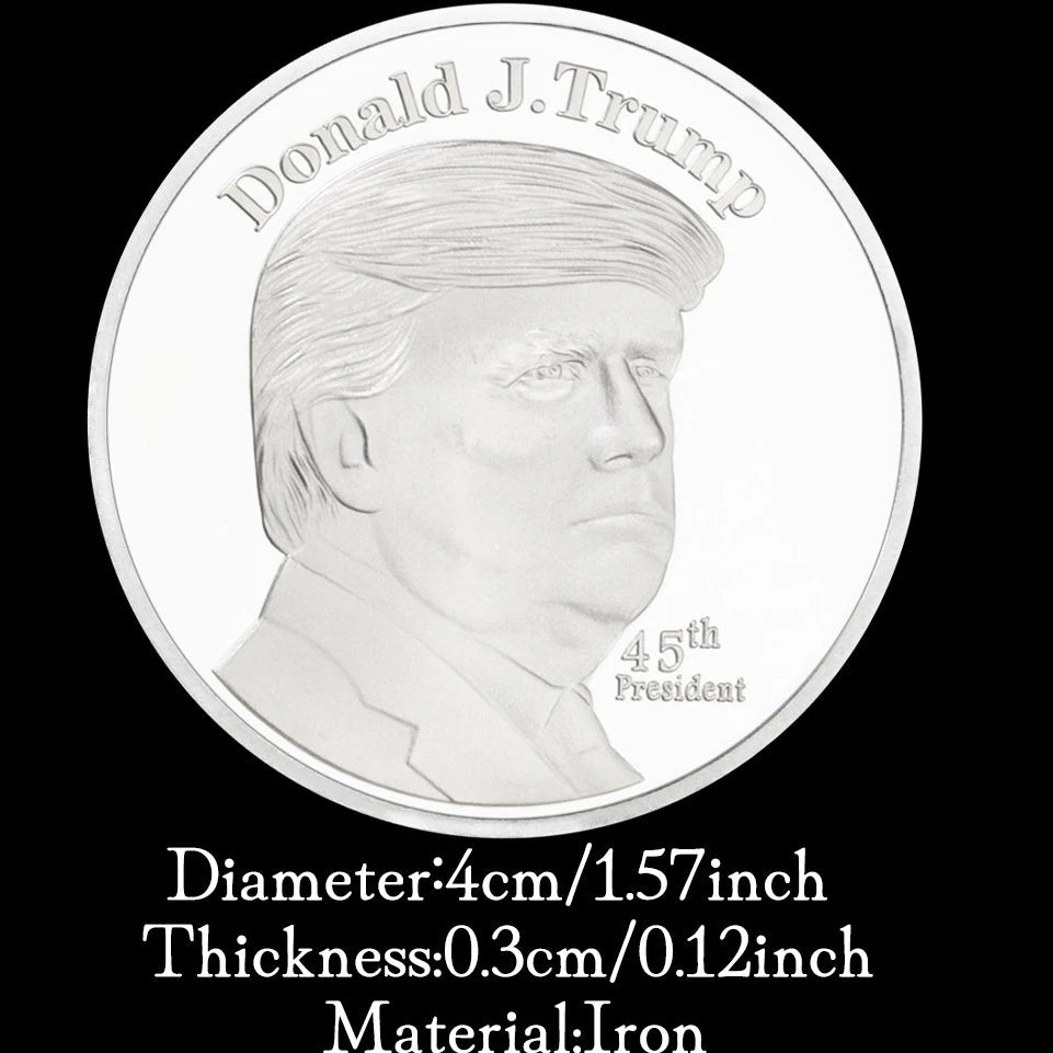 47th President of America Donald J. Trump Commemorative Coin The White House Souvenirs and Gift Ideas 1448-Chinese Style Finds™