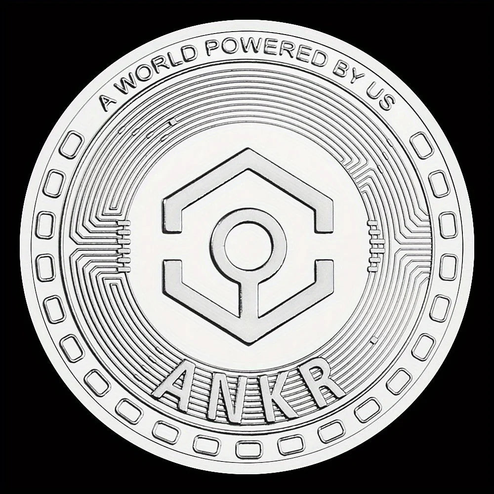 ANKR Crypto Coins 1 pcs Golden Plated Physical Cryptocurrency Coin Home Decorations Souvenirs and Gift Ideas 1391-Chinese Style Finds™