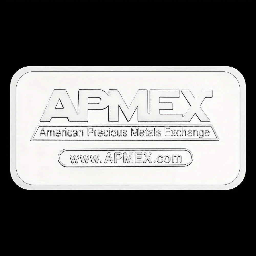 APMEX Silvery Bar Bullion Silvery-plated Replica Collectible Crafts Souvenir Gift Ideas 1650-Chinese Style Finds™