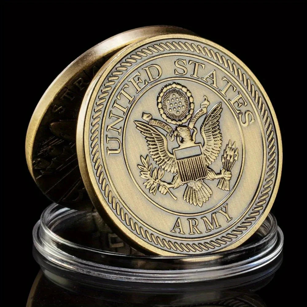 B-52 Bombardment Aircraft Souvenir Copper Plated Military Coin Challenge Coin Honor Coin US Army Collectible Commemorative Coin 1309-Chinese Style Finds™