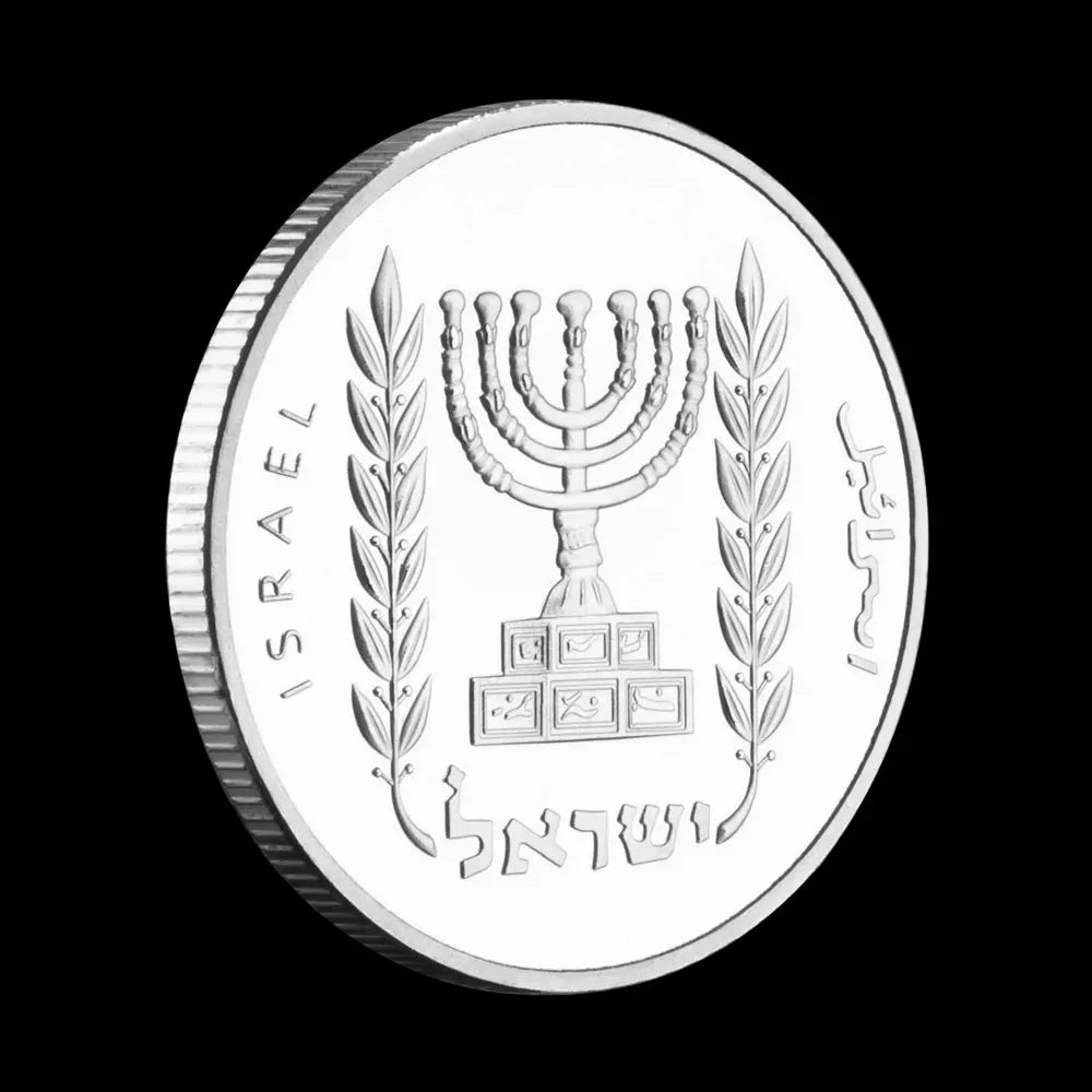 Bible Story Coin Collectible Silvery Plated Souvenir Coin Israel History Coin Collection Art Creative Gift Commemorative Coin 1451-Chinese Style Finds™