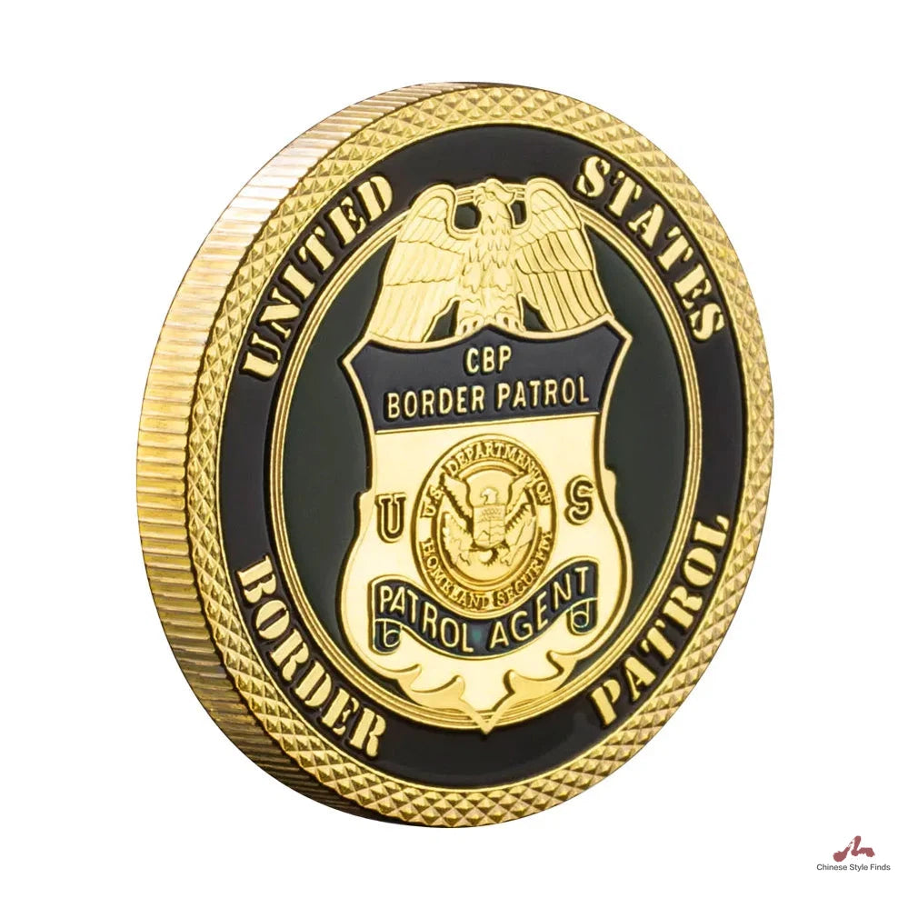 CBP Souvenir Border Patrol US Department of Homeland Security Collection Art Commemorative Coin Golden Plated Challenge Coin 1094-Chinese Style Finds™