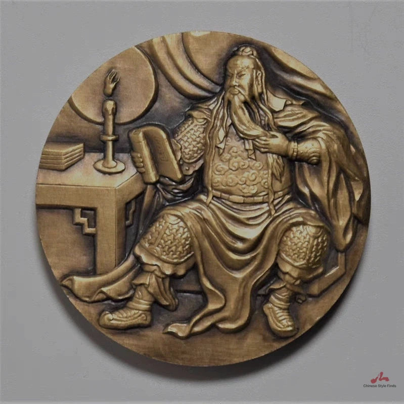 China Ancient Copper Coin 45mm Guan Yu Loyal Yunchang 关羽 2447-Chinese Style Finds™