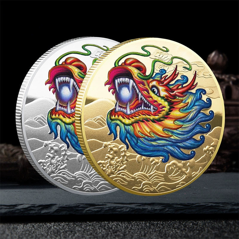 China Dragon Year Coin Zodiac Dragon age Coins Unique fengshui Gift Ideas Long 中国龙 2338-Chinese Style Finds™