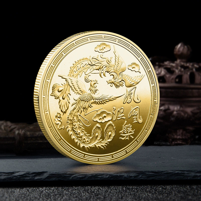 China Fengshui Coin mean Born again Coins Unique best wishes Gift Ideas Phoenix Nirvana 凤凰涅槃 2344-Chinese Style Finds™