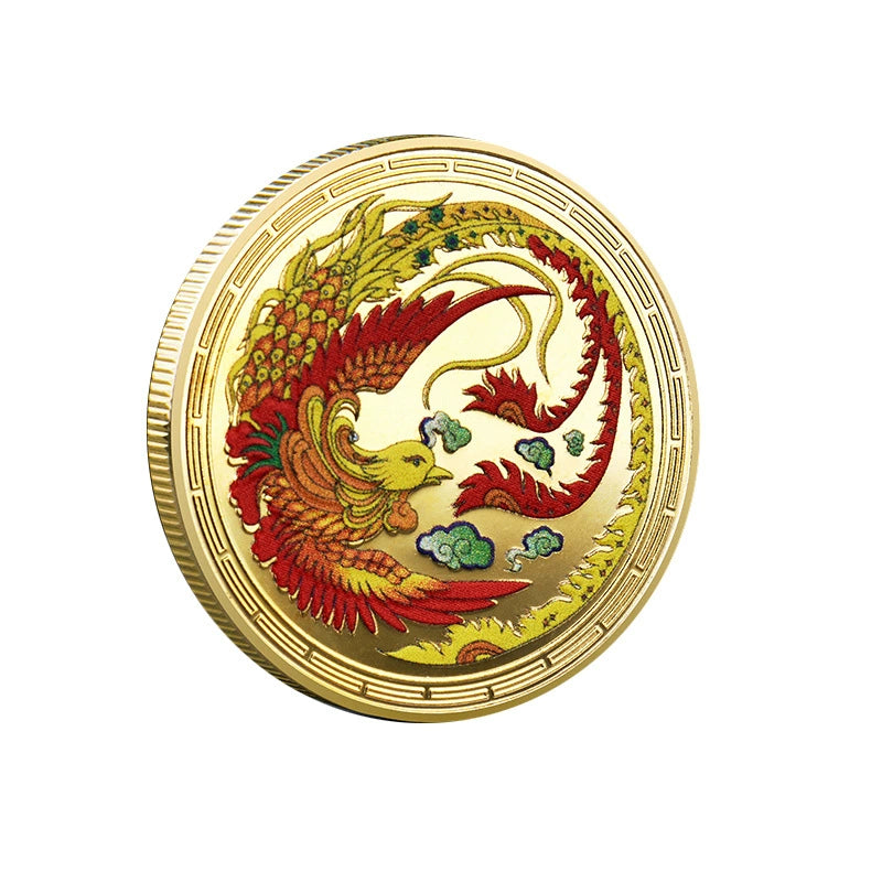 China Fengshui Coin mean Born again Coins Unique best wishes Gift Ideas Phoenix Nirvana 凤凰涅槃 2344-Chinese Style Finds™