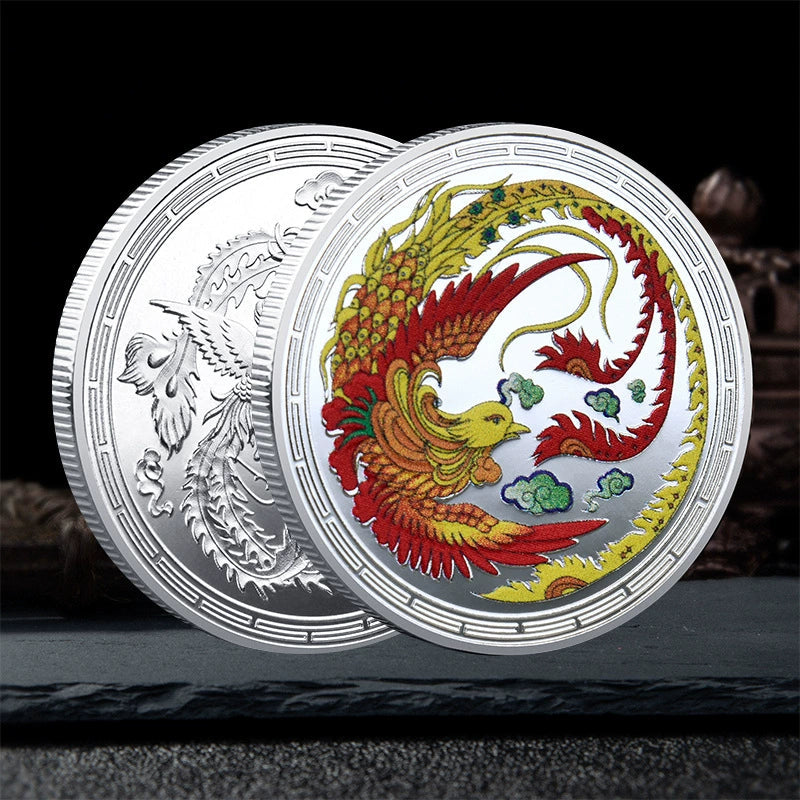 China Fengshui Coin mean Born again Coins Unique best wishes Gift Ideas Phoenix Nirvana 凤凰涅槃 2344-Chinese Style Finds™