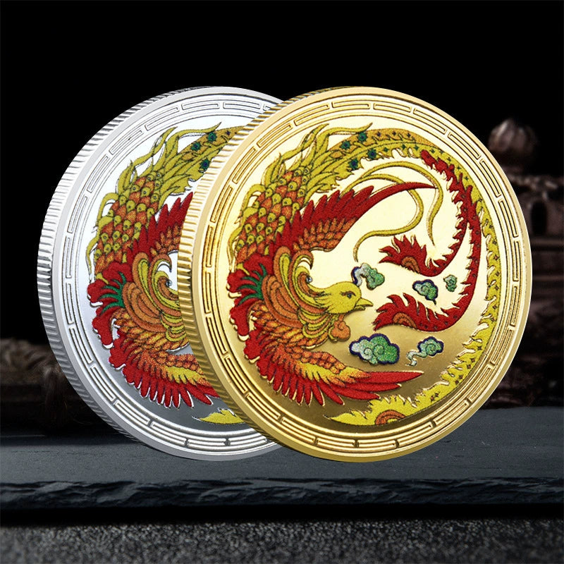 China Fengshui Coin mean Born again Coins Unique best wishes Gift Ideas Phoenix Nirvana 凤凰涅槃 2344-Chinese Style Finds™