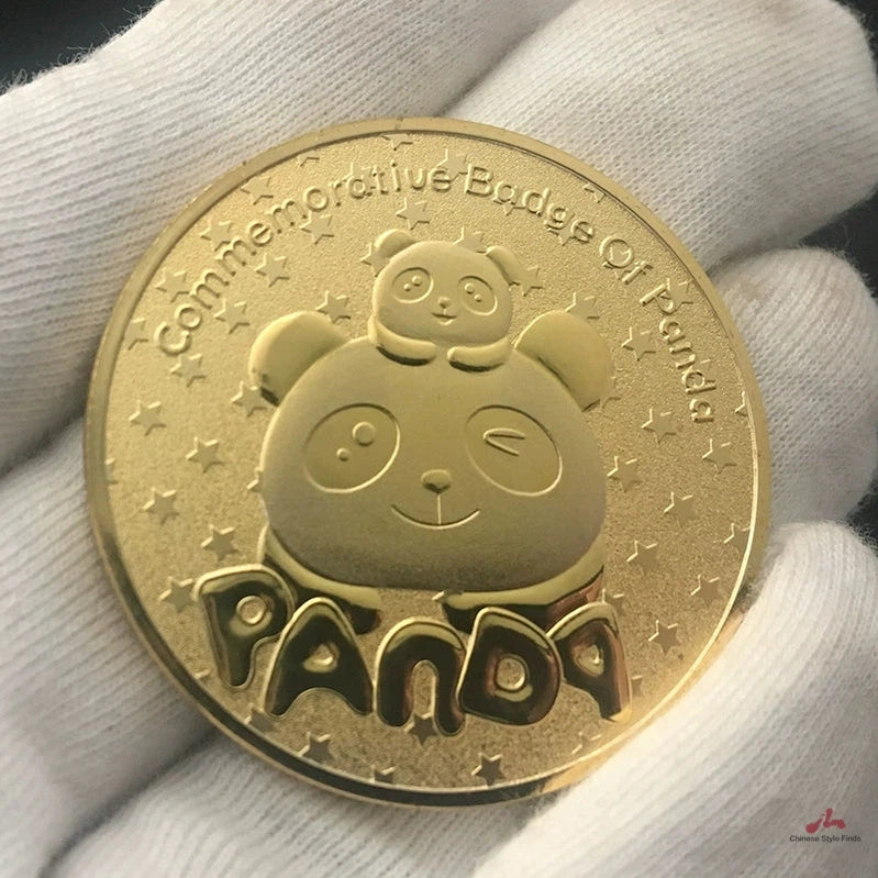 China Panda Coin Gold Xiong Mao 熊猫 Coin Chinese Pandas Commemorative Coin 1831-Chinese Style Finds™