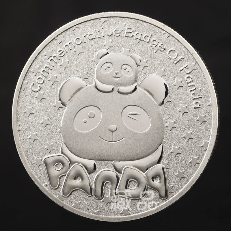 China Panda Coin Silver Xiong Mao 熊猫 Coin Chinese Pandas Commemorative Coin 1830-Chinese Style Finds™