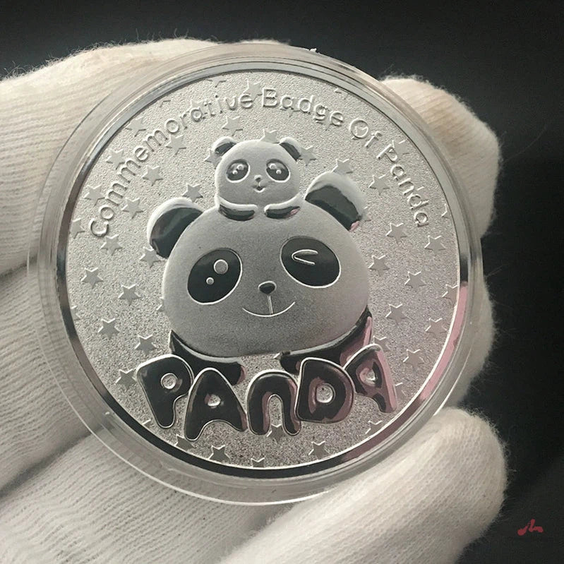 China Panda Coin Silver Xiong Mao 熊猫 Coin Chinese Pandas Commemorative Coin 1830-Chinese Style Finds™