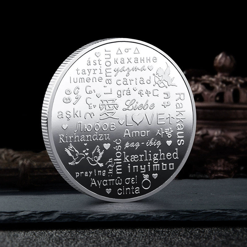 China Romantic Coin Love is forever Coins Unique Chinese Valentine's Day Gift Ideas 2357-Chinese Style Finds™