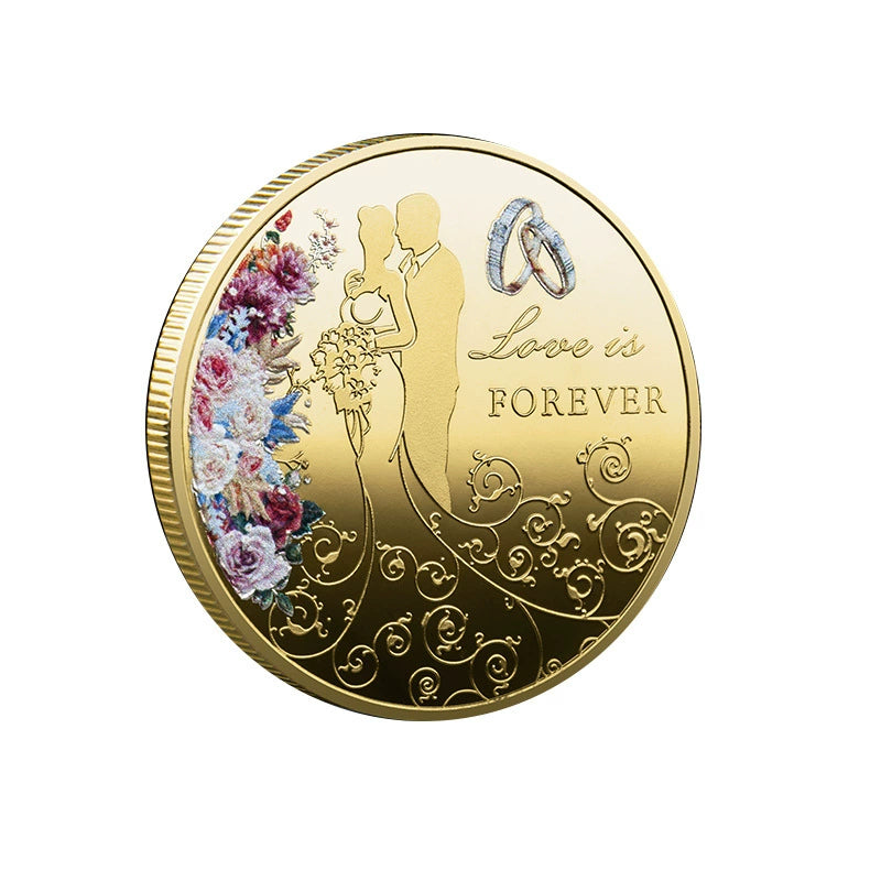 China Romantic Coin Love is forever Coins Unique Chinese Valentine's Day Gift Ideas 2357-Chinese Style Finds™