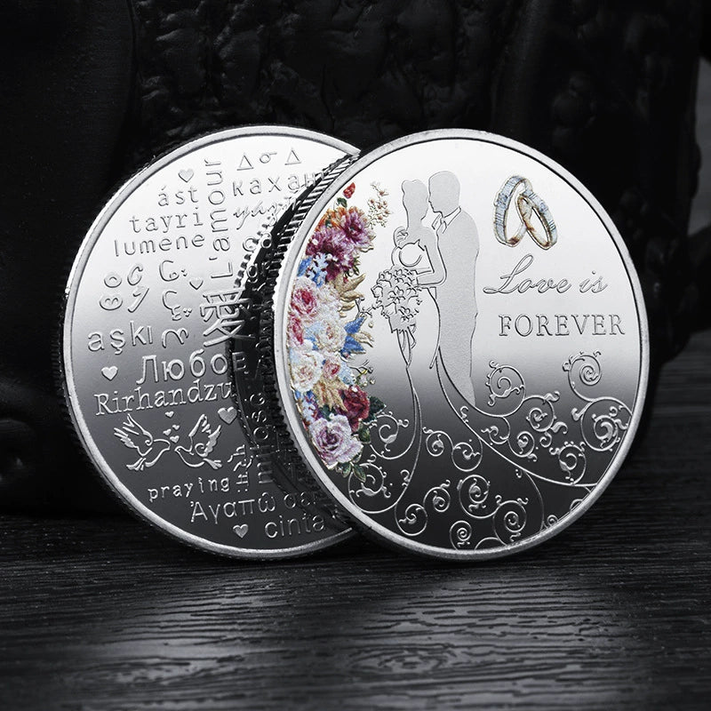 China Romantic Coin Love is forever Coins Unique Chinese Valentine's Day Gift Ideas 2357-Chinese Style Finds™