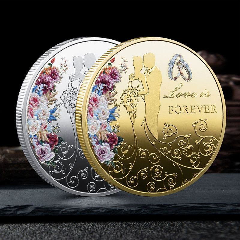 China Romantic Coin Love is forever Coins Unique Chinese Valentine's Day Gift Ideas 2357-Chinese Style Finds™