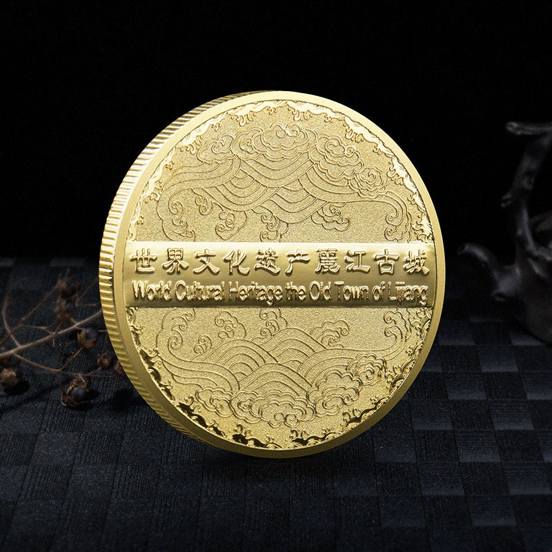 China Souvenirs Coin Trip Commemorative Coins 45mm Unique Travel Gift Ideas Yulong Snow Mountain 玉龙雪山 2197-Chinese Style Finds™