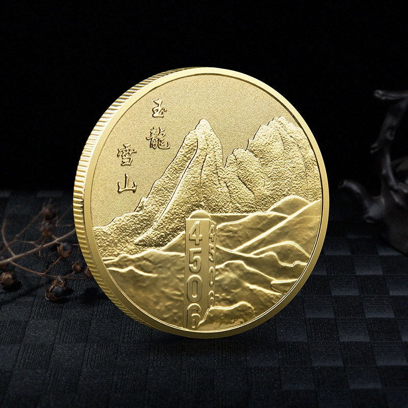 China Souvenirs Coin Trip Commemorative Coins 45mm Unique Travel Gift Ideas Yulong Snow Mountain 玉龙雪山 2197-Chinese Style Finds™