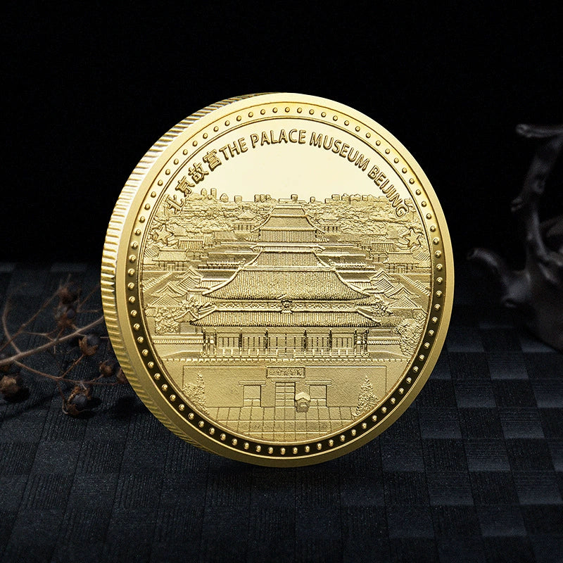 China Souvenirs Coin Trip Commemorative Coins Unique Beijing Travel Gift Ideas The Hall of Supreme Harmony Forbidden City 故宫太和殿 2195-Chinese Style Finds™