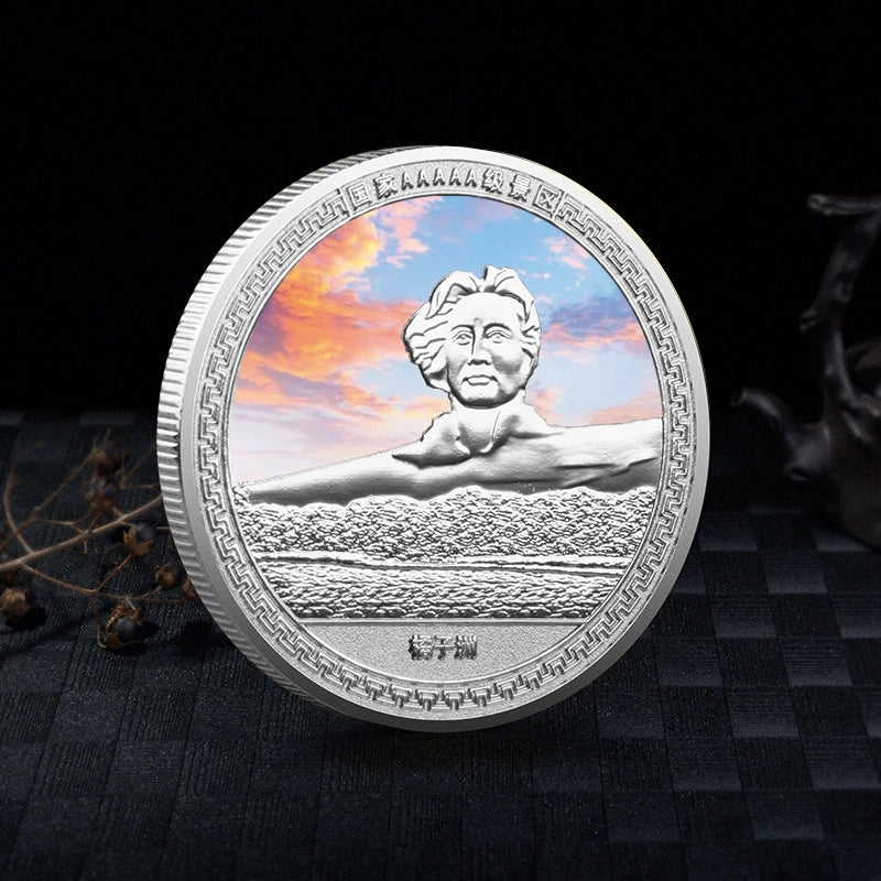 China Souvenirs Coin Trip Commemorative Coins Unique Changsha Travel Gift Ideas Orange Isle Juzizhou Island 长沙橘子洲 2193-Chinese Style Finds™