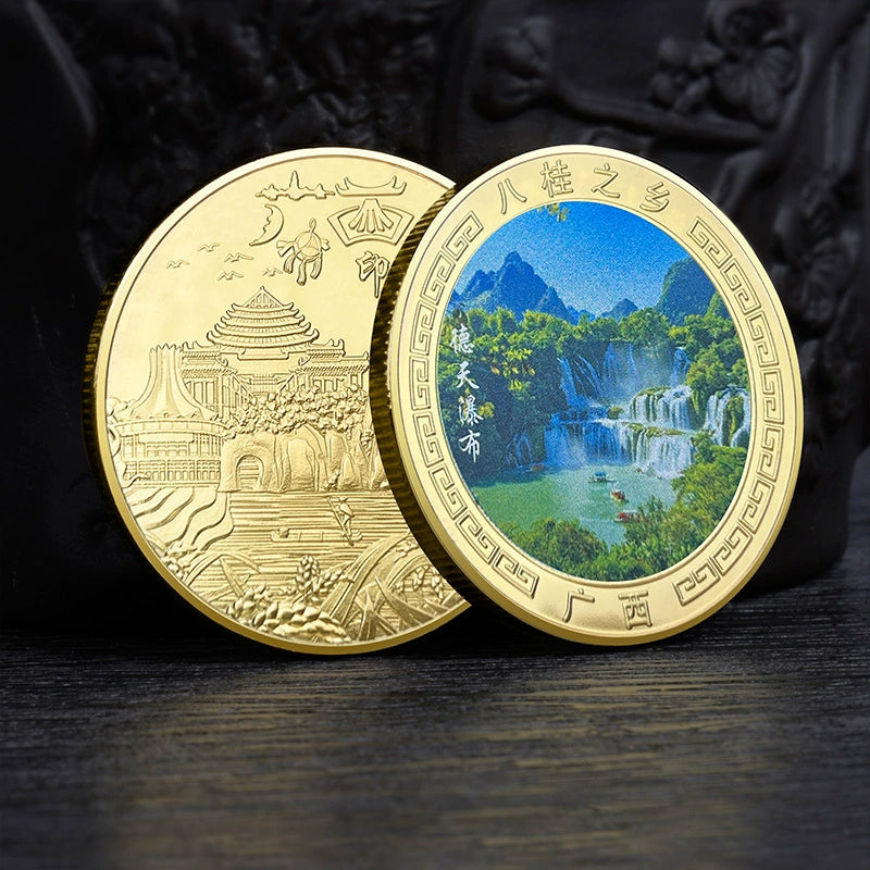 China Souvenirs Coin Trip Commemorative Coins Unique Guangxi Travel Gift Ideas 广西 2267-Chinese Style Finds™