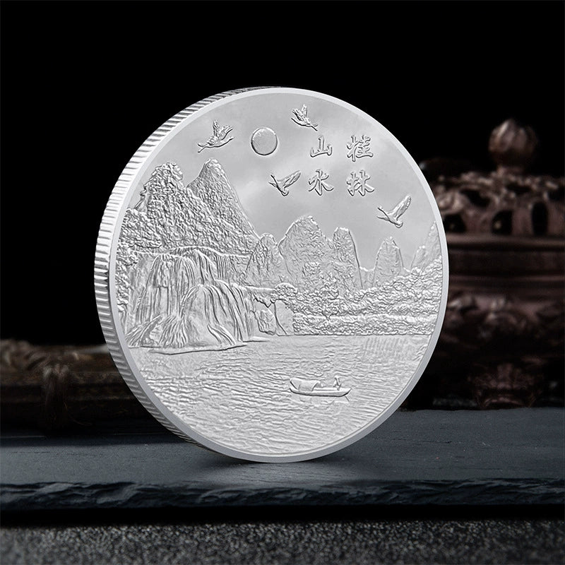 China Souvenirs Coin Trip Commemorative Coins Unique Guilin Travel Gift Ideas Mount Yangshuo 桂林阳朔山 2273-Chinese Style Finds™