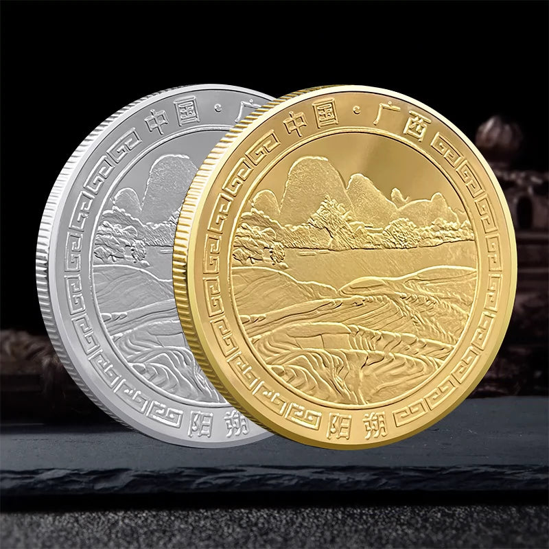 China Souvenirs Coin Trip Commemorative Coins Unique Guilin Travel Gift Ideas Mount Yangshuo 桂林阳朔山 2273-Chinese Style Finds™