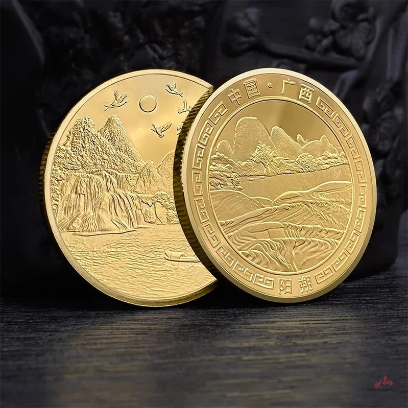 China Souvenirs Coin Trip Commemorative Coins Unique Guilin Travel Gift Ideas Mount Yangshuo 桂林阳朔山 2273-Chinese Style Finds™