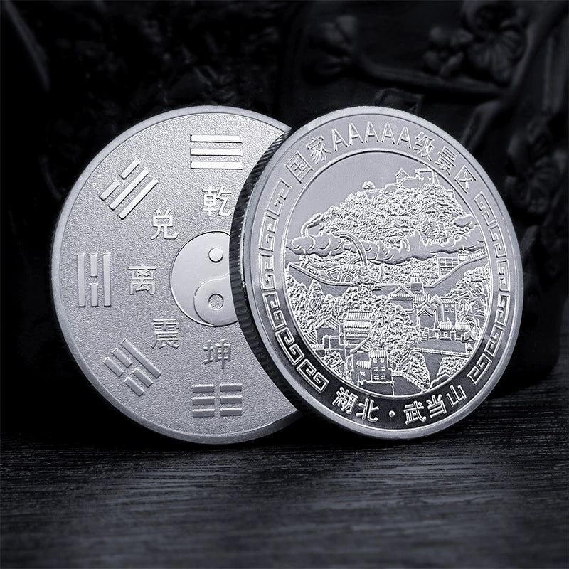 China Souvenirs Coin Trip Commemorative Coins Unique Taoist Temples Travel Gift Ideas Wudang Mountain 武当山 2277-Chinese Style Finds™