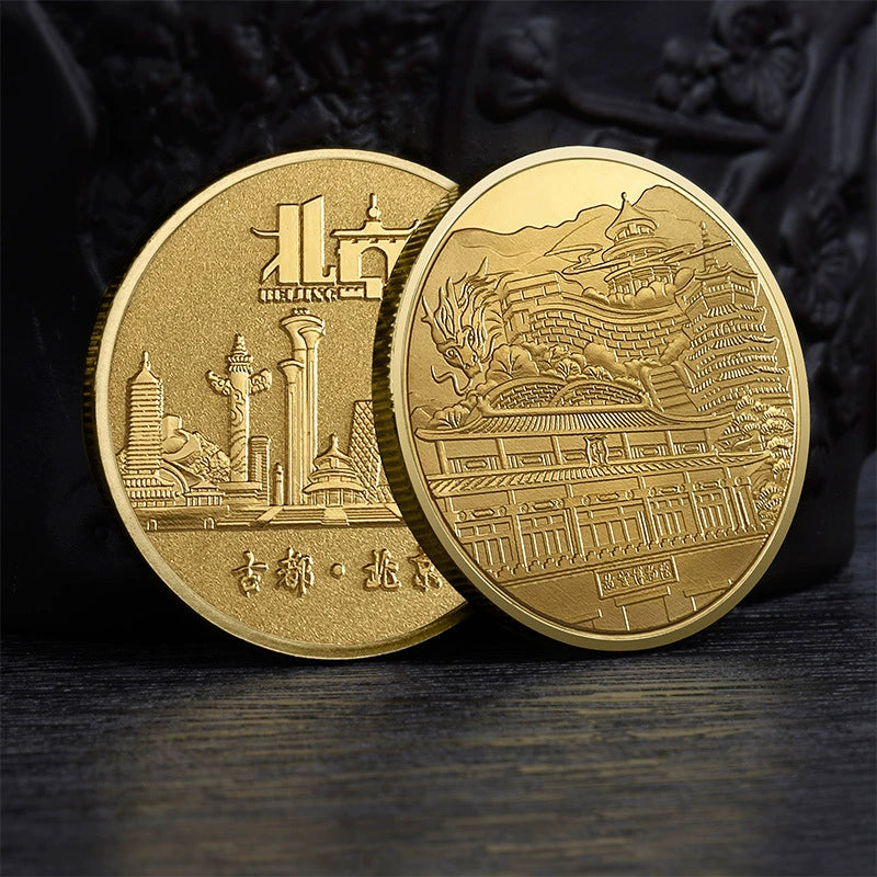 China Souvenirs Coin Trip Commemorative Coins Unique Travel Gift Ideas Ancient City Beijing 古都北京 2241-Chinese Style Finds™