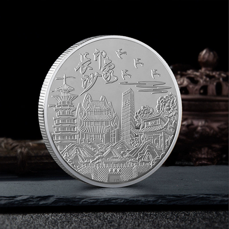 China Souvenirs Coin Trip Commemorative Coins Unique Travel Gift Ideas Changsha city Dufu Jiangge 长沙 1983-Chinese Style Finds™