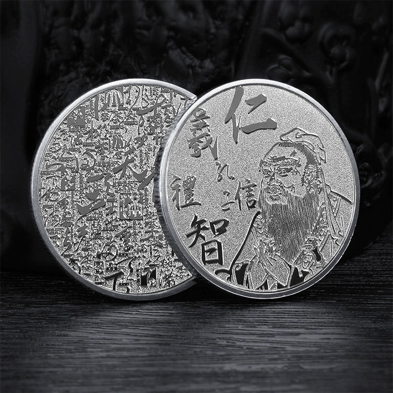 China Souvenirs Coin Trip Commemorative Coins Unique Travel Gift Ideas Confucius 曲阜孔子 2000-Chinese Style Finds™