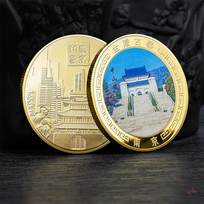 China Souvenirs Coin Trip Commemorative Coins Unique Travel Gift Ideas Dr. Sun Yat-sen's Mausoleum 南京中山陵 2169-Chinese Style Finds™