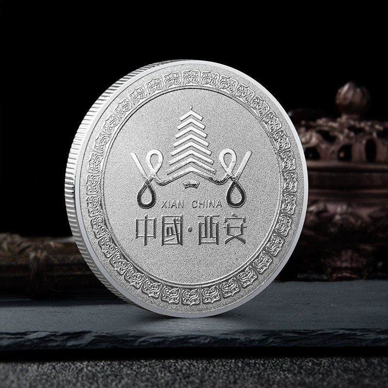 China Souvenirs Coin Trip Commemorative Coins Unique Travel Gift Ideas Great Tang All Day Mall 西安大唐不夜城 1931-Chinese Style Finds™