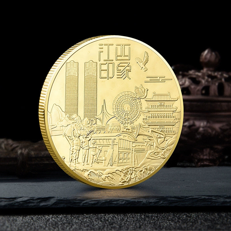 China Souvenirs Coin Trip Commemorative Coins Unique Travel Gift Ideas Gui feng 江西龟峰 2116-Chinese Style Finds™