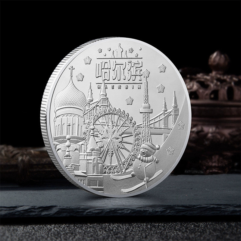 China Souvenirs Coin Trip Commemorative Coins Unique Travel Gift Ideas Harbin 哈尔滨 2036-Chinese Style Finds™