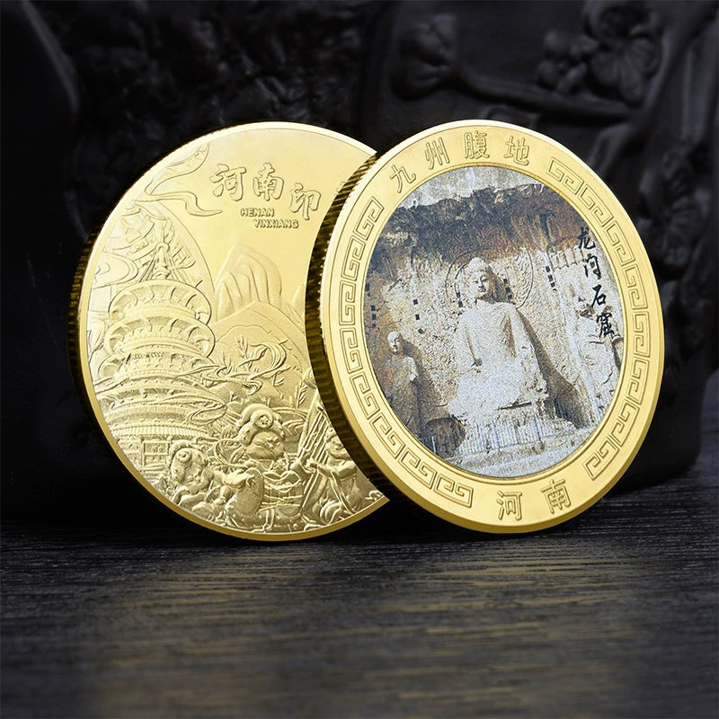 China Souvenirs Coin Trip Commemorative Coins Unique Travel Gift Ideas Henan 河南 2029-Chinese Style Finds™