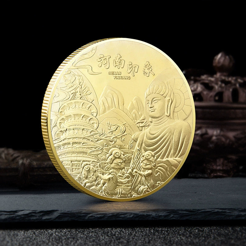 China Souvenirs Coin Trip Commemorative Coins Unique Travel Gift Ideas Henan 河南 2029-Chinese Style Finds™