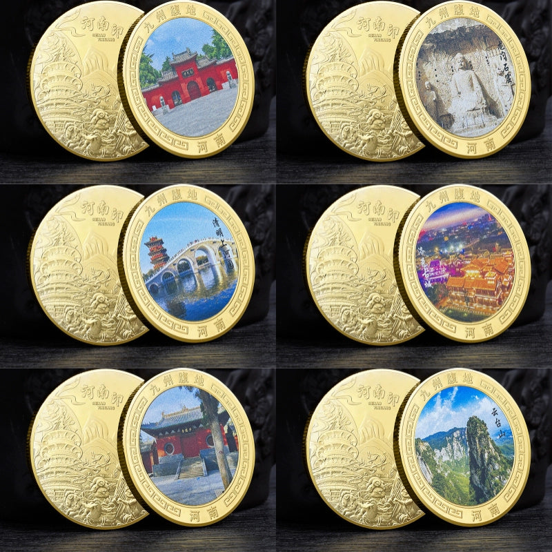 China Souvenirs Coin Trip Commemorative Coins Unique Travel Gift Ideas Henan 河南 2029-Chinese Style Finds™