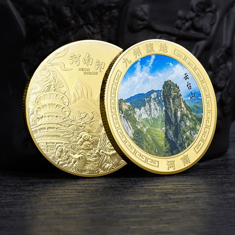 China Souvenirs Coin Trip Commemorative Coins Unique Travel Gift Ideas Henan 河南 2029-Chinese Style Finds™