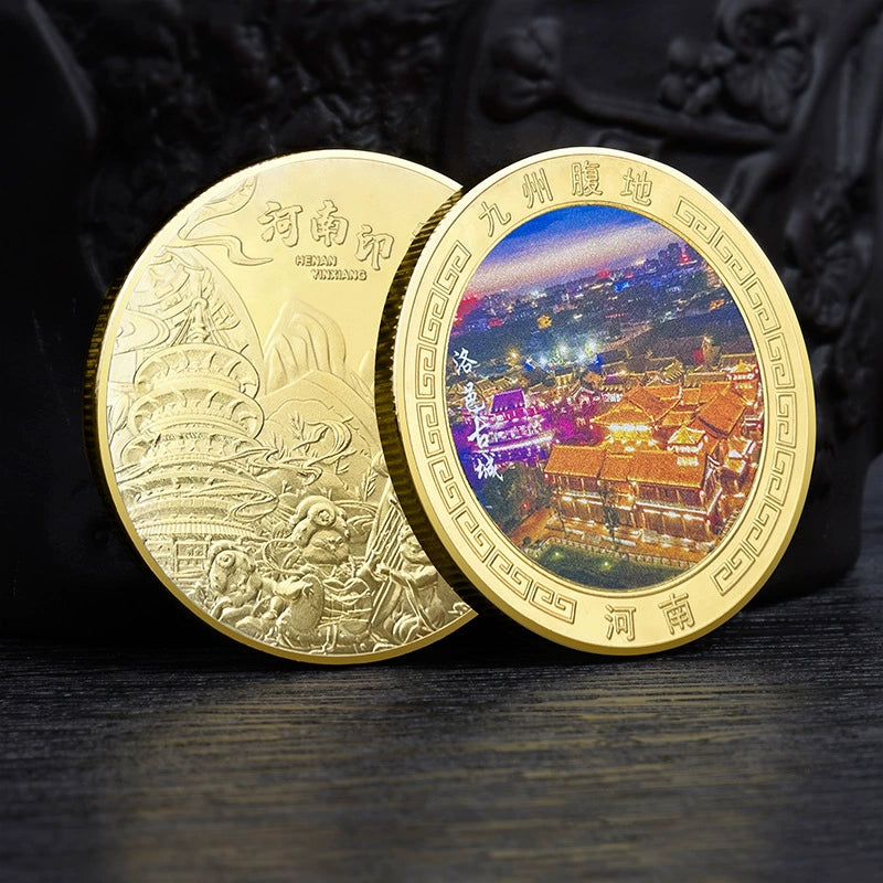 China Souvenirs Coin Trip Commemorative Coins Unique Travel Gift Ideas Henan 河南 2029-Chinese Style Finds™