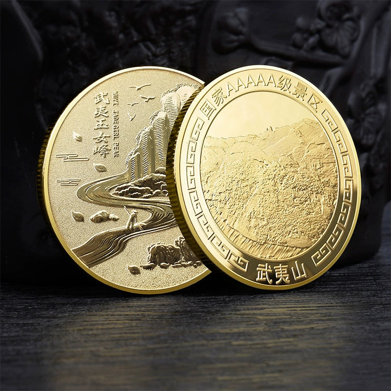 China Souvenirs Coin Trip Commemorative Coins Unique Travel Gift Ideas Mount Wuyi 福建武夷山 1965-Chinese Style Finds™