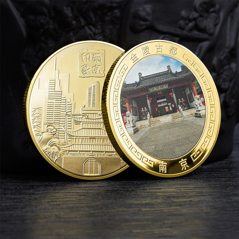 China Souvenirs Coin Trip Commemorative Coins Unique Travel Gift Ideas Nanjing City 南京 1935-Chinese Style Finds™