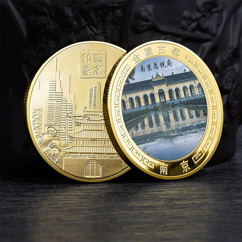 China Souvenirs Coin Trip Commemorative Coins Unique Travel Gift Ideas Nanjing City 南京 1935-Chinese Style Finds™