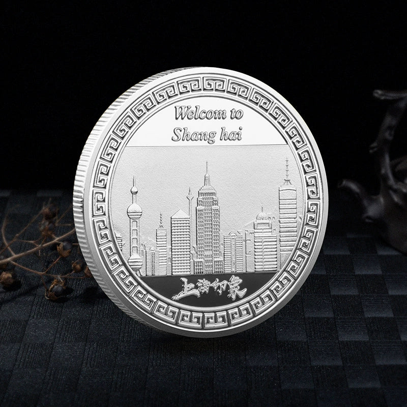 China Souvenirs Coin Trip Commemorative Coins Unique Travel Gift Ideas The Bund Shanghai Waitan 上海外滩 1979-Chinese Style Finds™