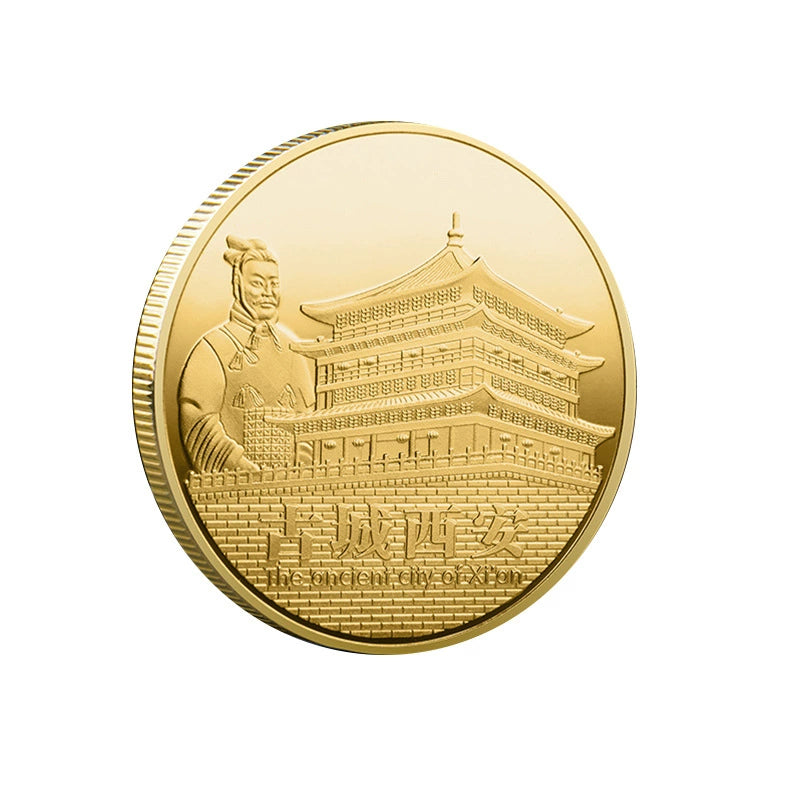 China Souvenirs Coin Trip Commemorative Coins Unique Travel Gift Ideas Xi An Ancient City 古城西安 2299-Chinese Style Finds™