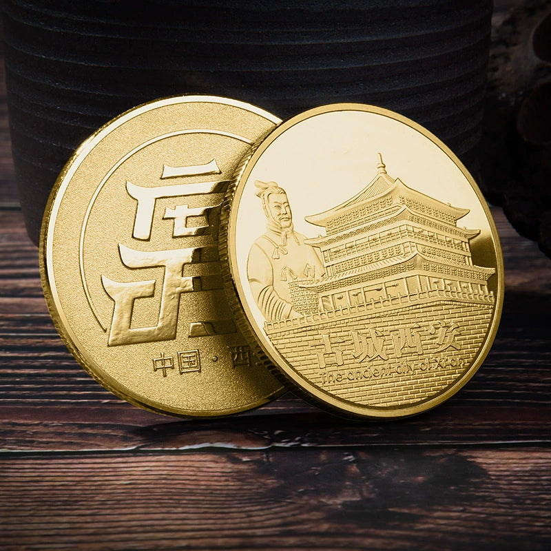 China Souvenirs Coin Trip Commemorative Coins Unique Travel Gift Ideas Xi An Ancient City 古城西安 2299-Chinese Style Finds™