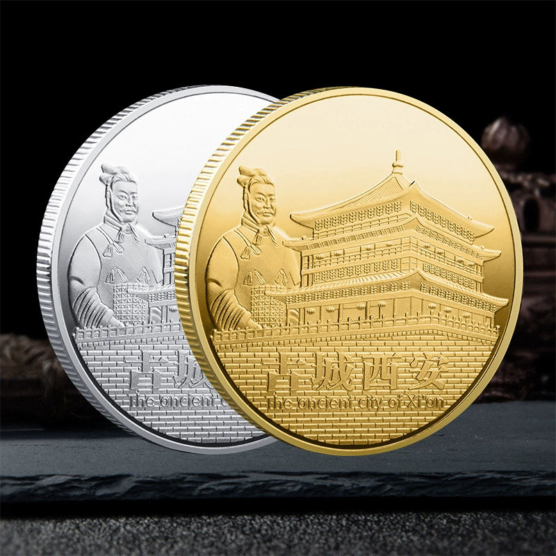 China Souvenirs Coin Trip Commemorative Coins Unique Travel Gift Ideas Xi An Ancient City 古城西安 2299-Chinese Style Finds™